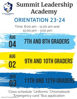 orientation flyer